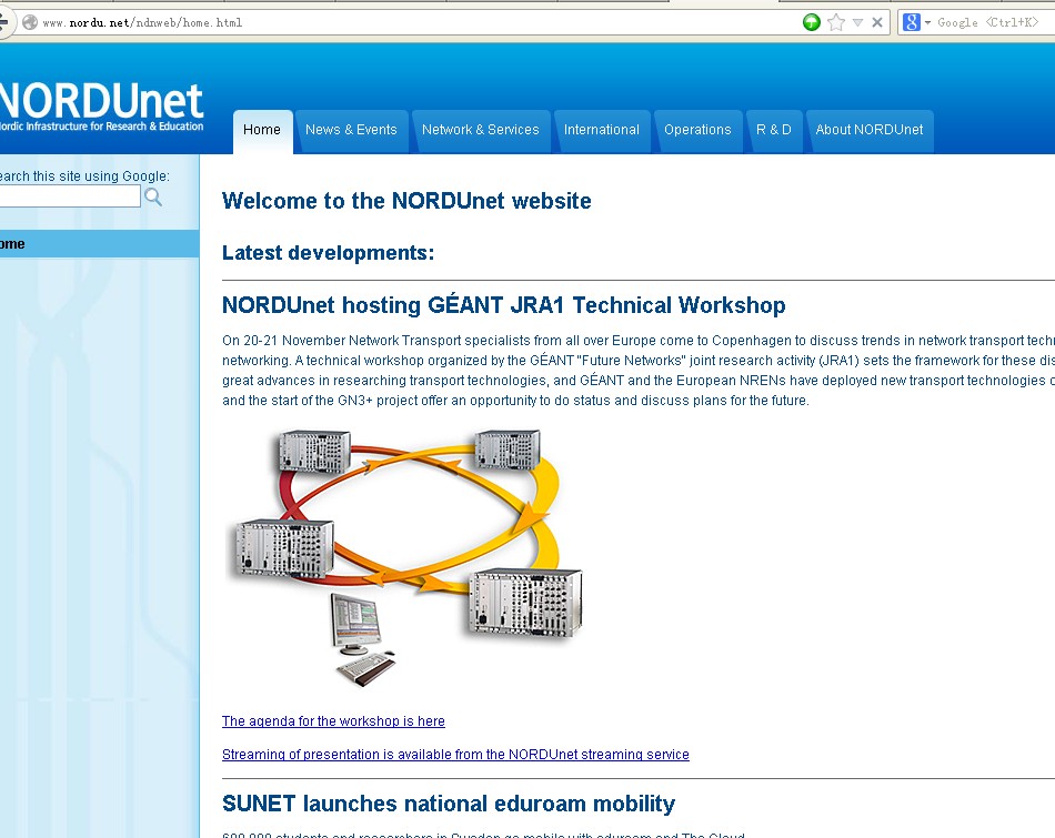 nordu.net域名网站的经营状况良好