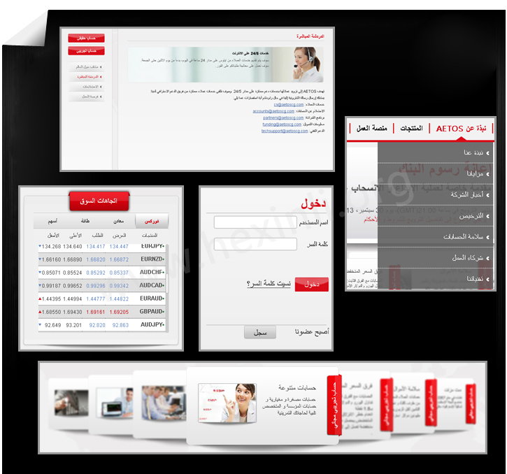 金融投资网站阿拉伯语言版本欣赏