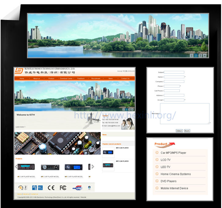 深圳市侨威电子公司英文版截图
